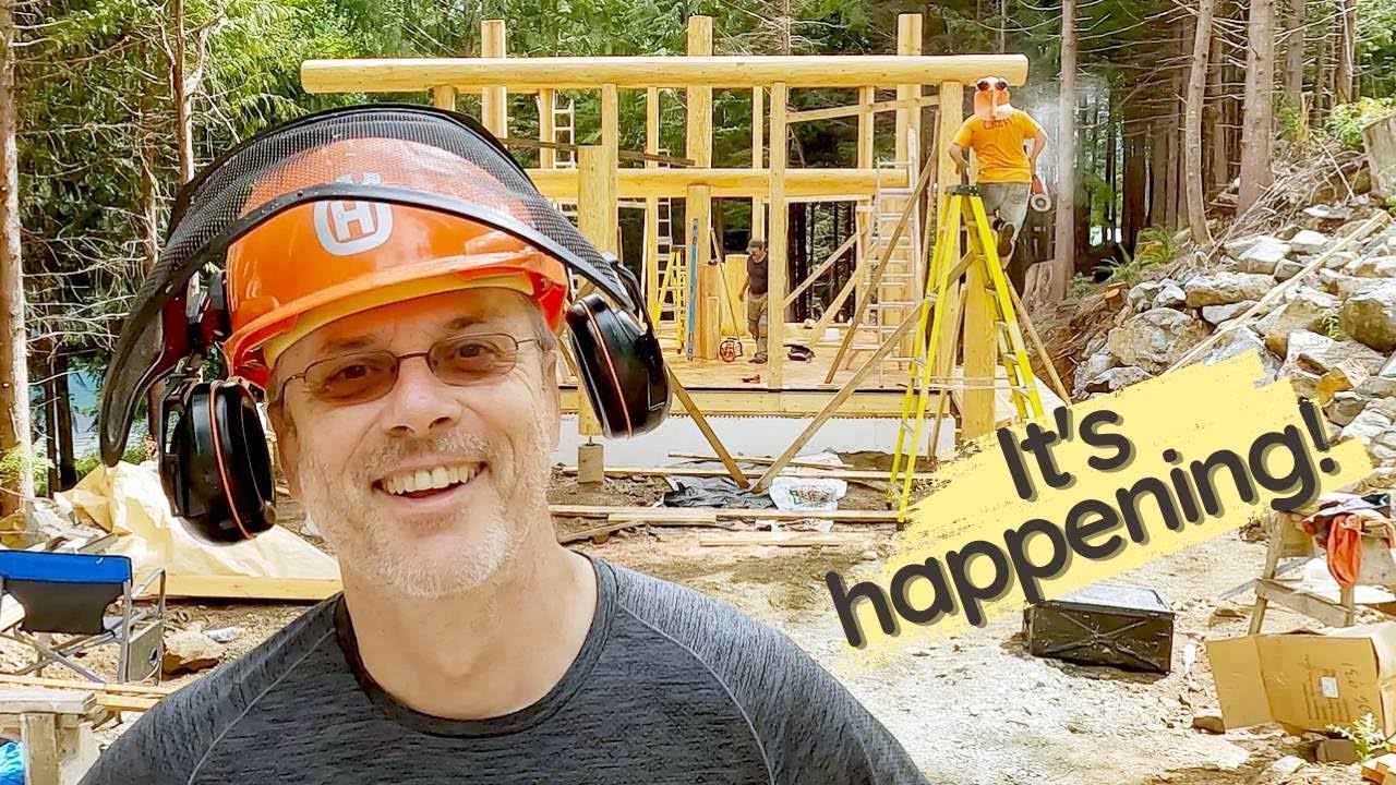 POST and BEAM log cabin frame from start to finish | Work of ART by Norse Log Homes | #offgridbound