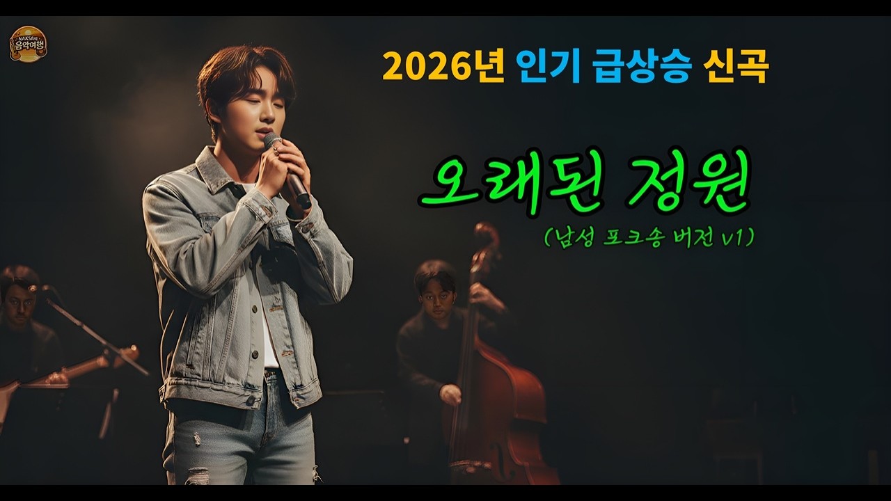 🎵오래된 정원(남성 포크송 버전)🎵 | #감성음악 #K-pop #트로트 #발라드 #트로트발라드