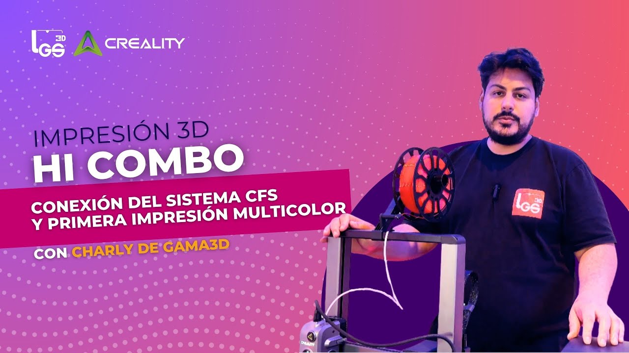 Creality Hi combo: Conexión del CFS y primera impresión multicolor.