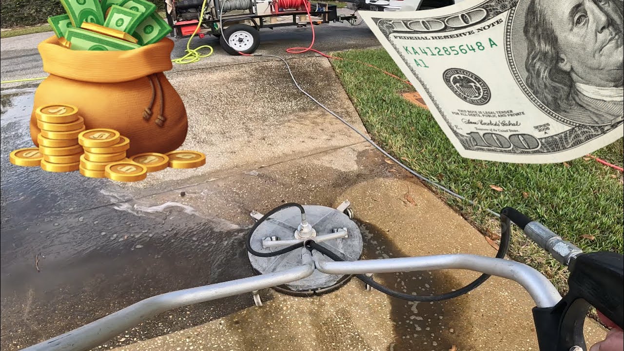 How to make $100/Hour pressure washing!