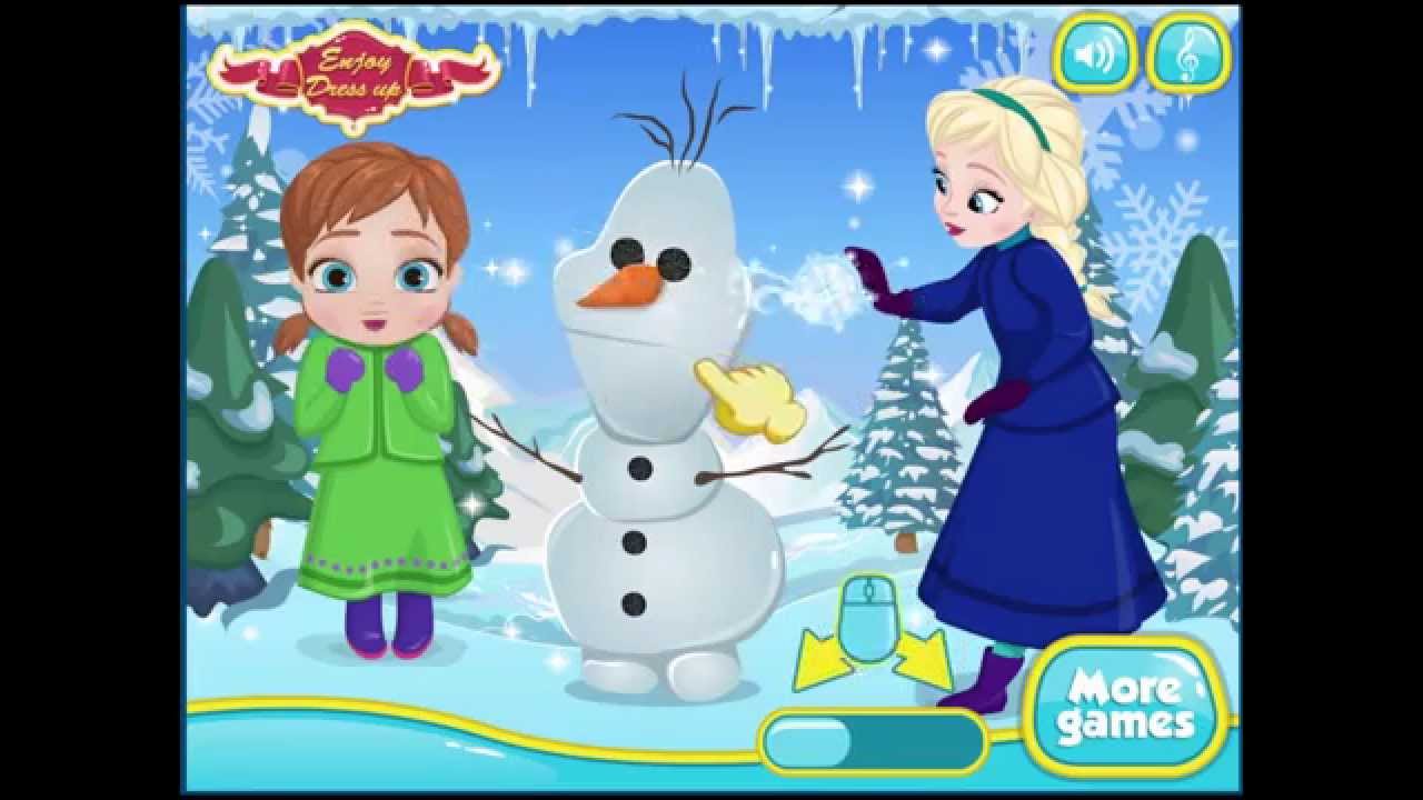 Frozen Games - Baby Anna Frostbite - Game Play