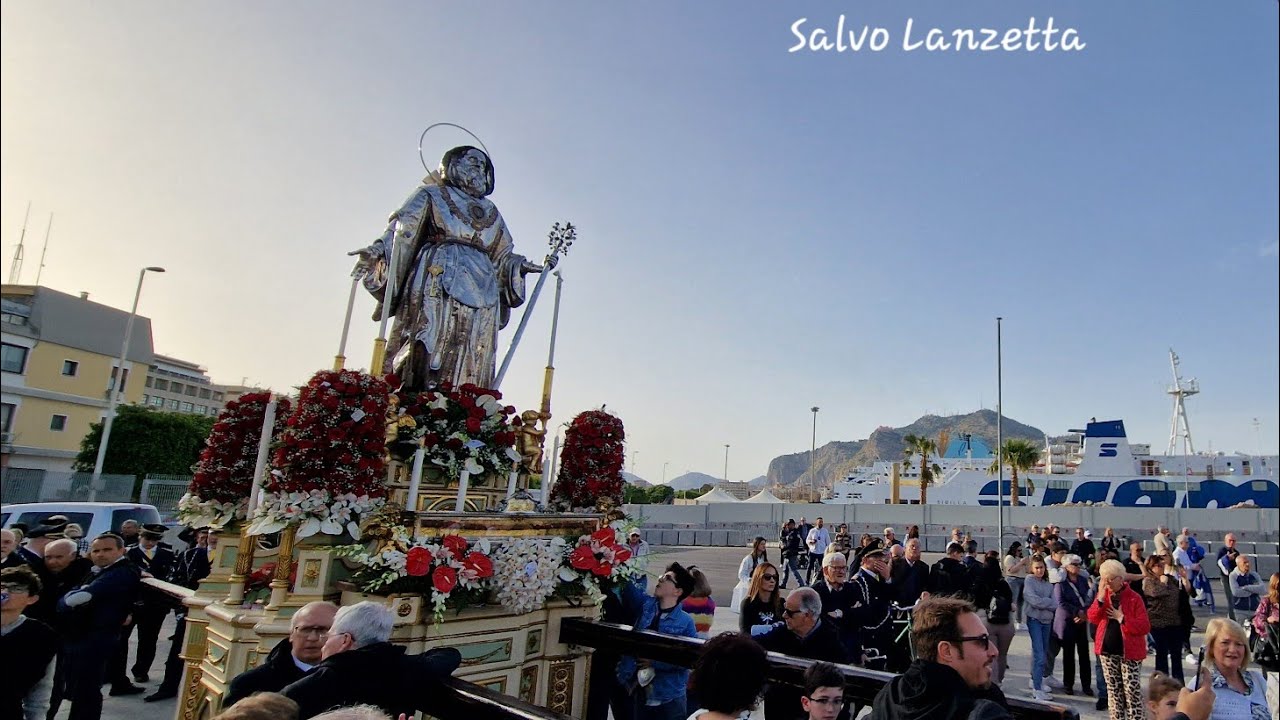 (PALERMO) - PROCESSIONE DEL SANTO PADRE - SAN FRANCESCO DI PAOLA 2/2° (4K) 28/04/2024