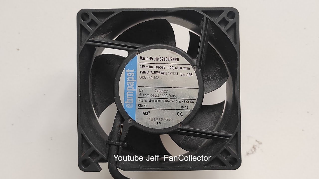 2012's Ebmpapst Fan VarioPro 3218J/2NPU 48V 150mA 6000rpm 9238 High Speed Waterproof Tray Server Fan