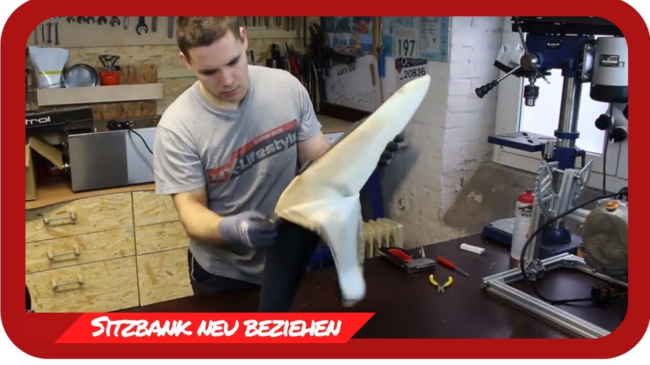 MX Tutorial - Offroad Sitzbank beziehen am Motocross oder Enduro Bike
