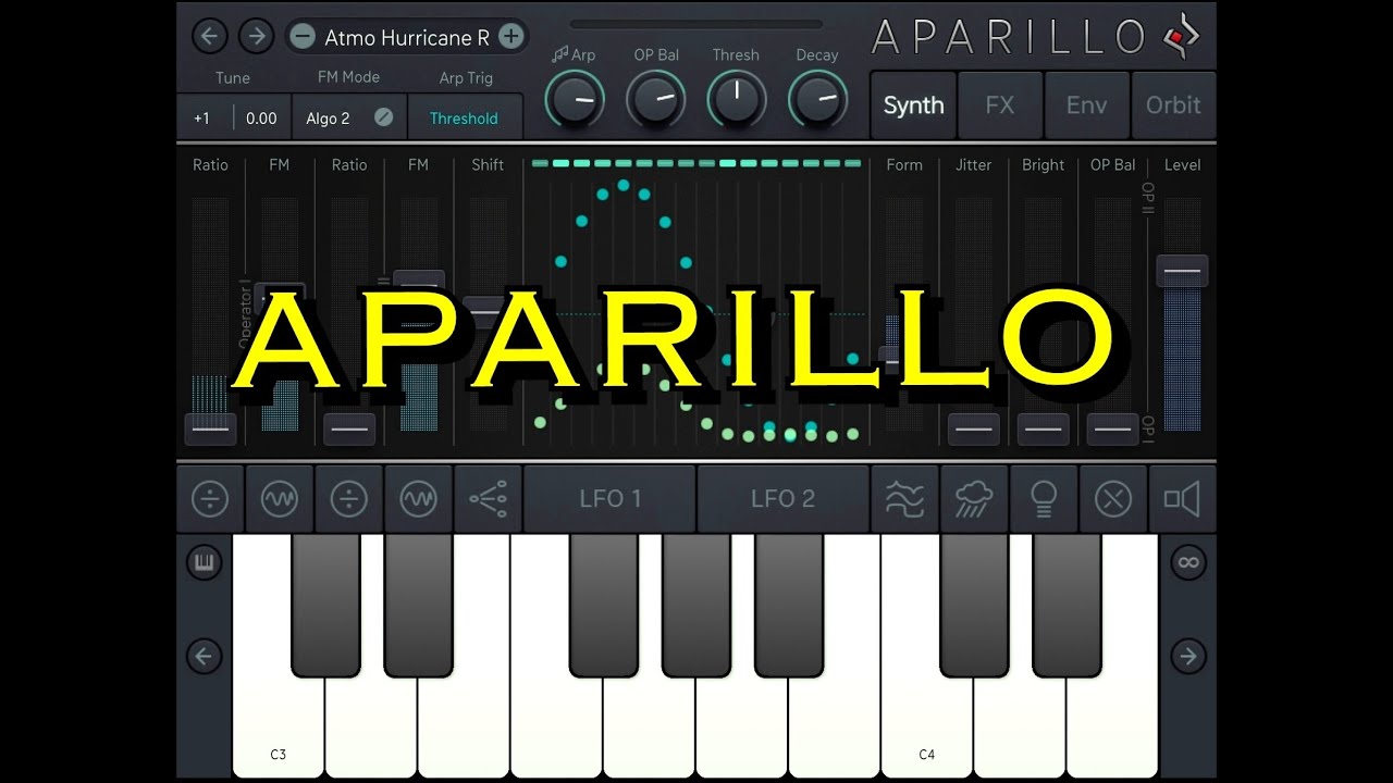 APARILLO - The Cinematic Machine Synthesizer by Sugar Bytes - Let’s Play - Live iPad Demo