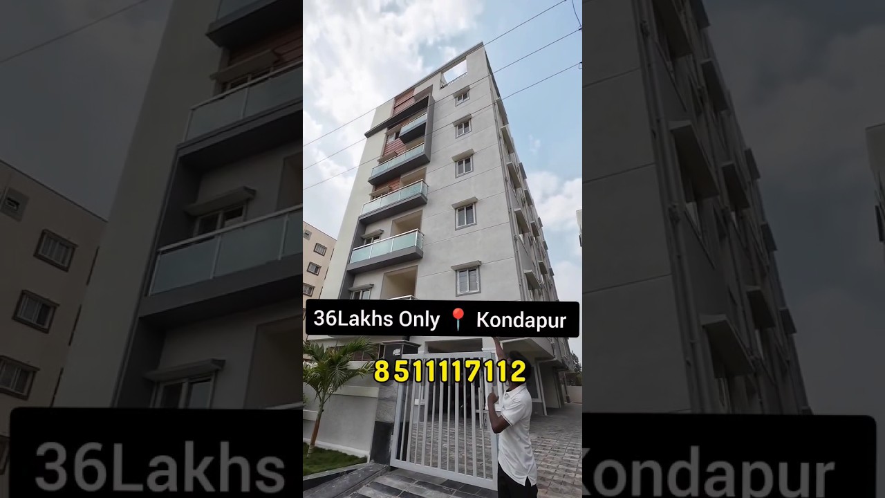 36Lakhs Only | FlatsForSale in Kondapur/ Hyderabad