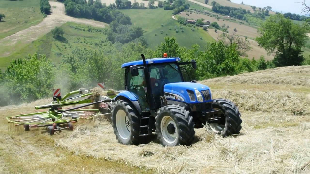 Ranghinatura Fieno 2016 con New Holland TS125A & Claas Liner 2900