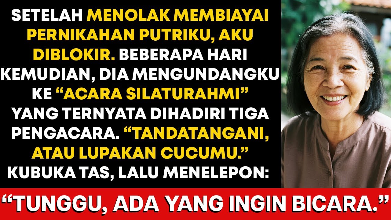 Setelah aku menolak membiayai pernikahan mewah putriku, dia menjebakku dengan “acara silaturahmi”