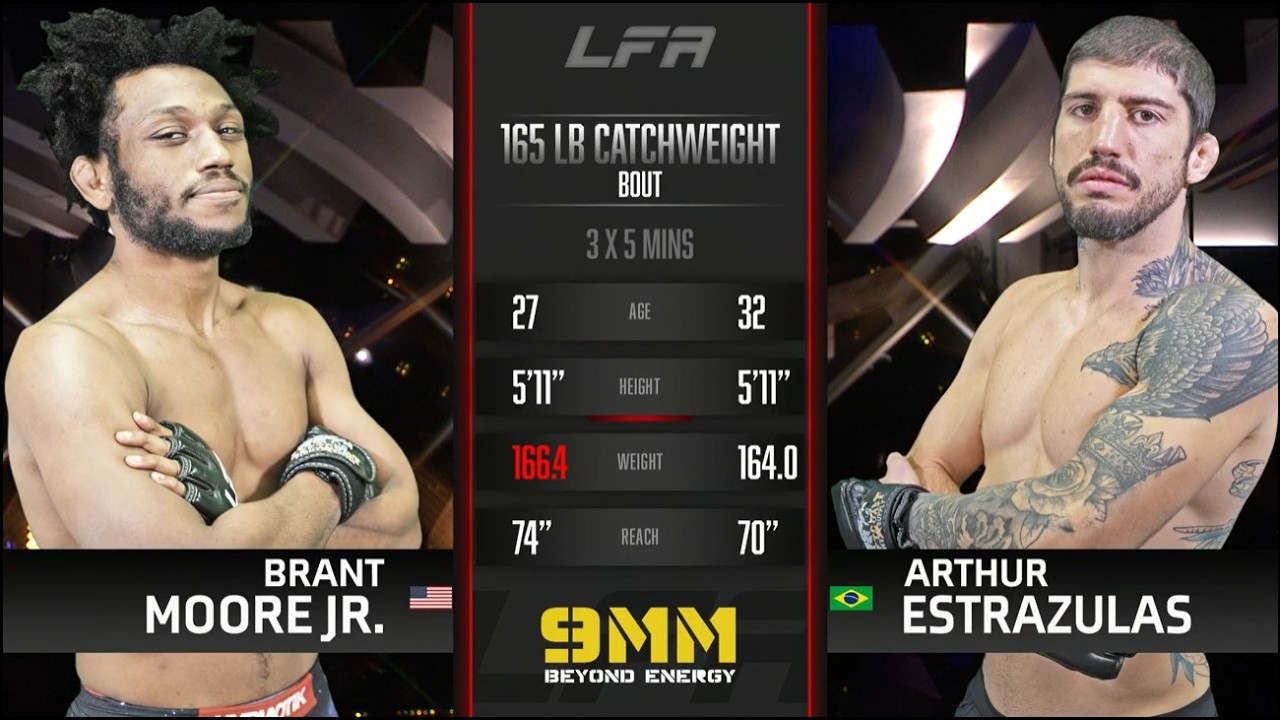 Arthur Estrázulas's stunning quick win over Brant Moore | LFA Fights