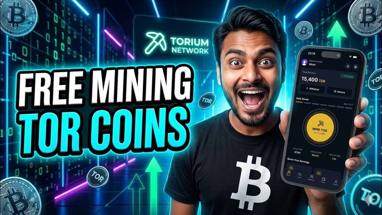 Torium Network New Mining App Without Invest Free 2026 | Earn Daily TOR Coins 💰