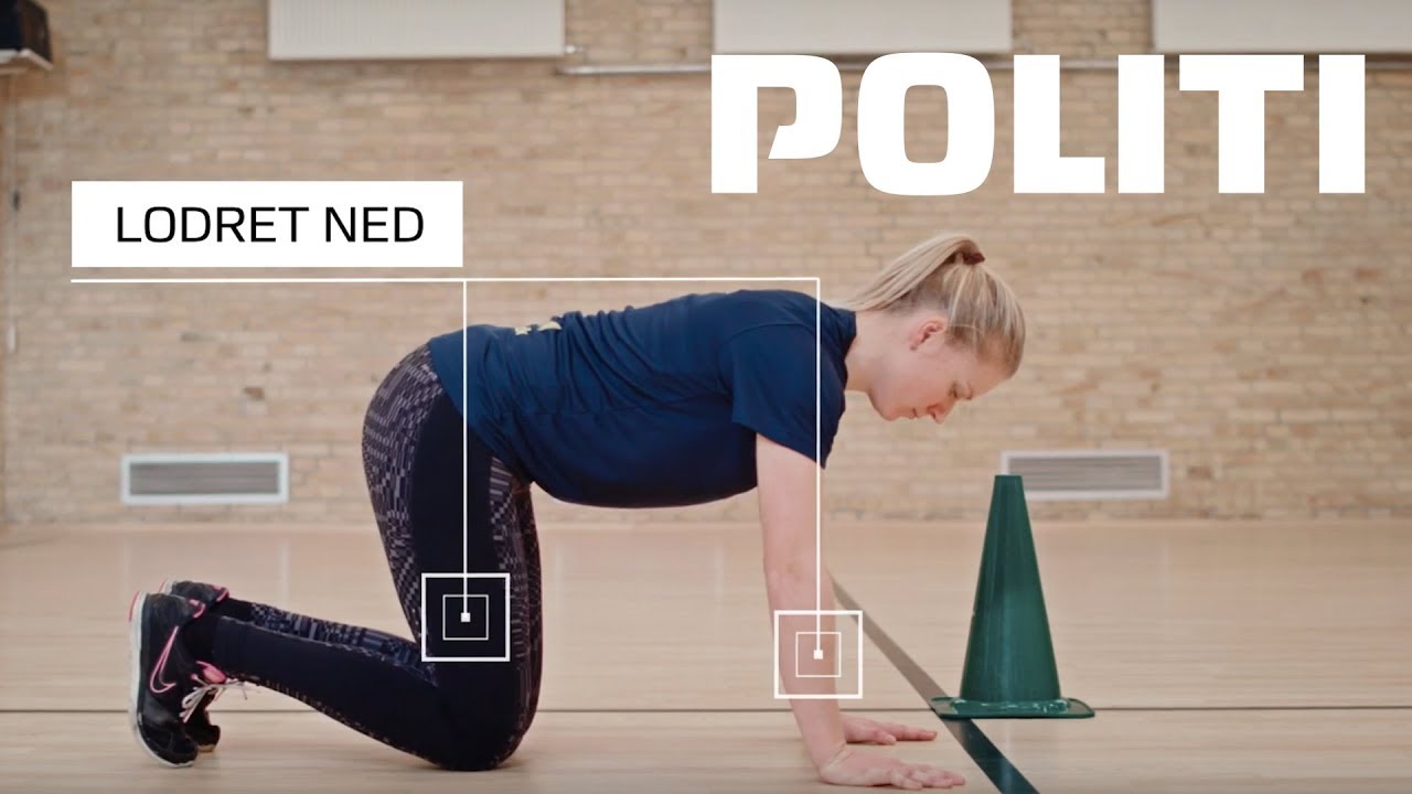 Politiskolen, Fysisk pr&oslash;ve, Hurtighedstest (kvinde)