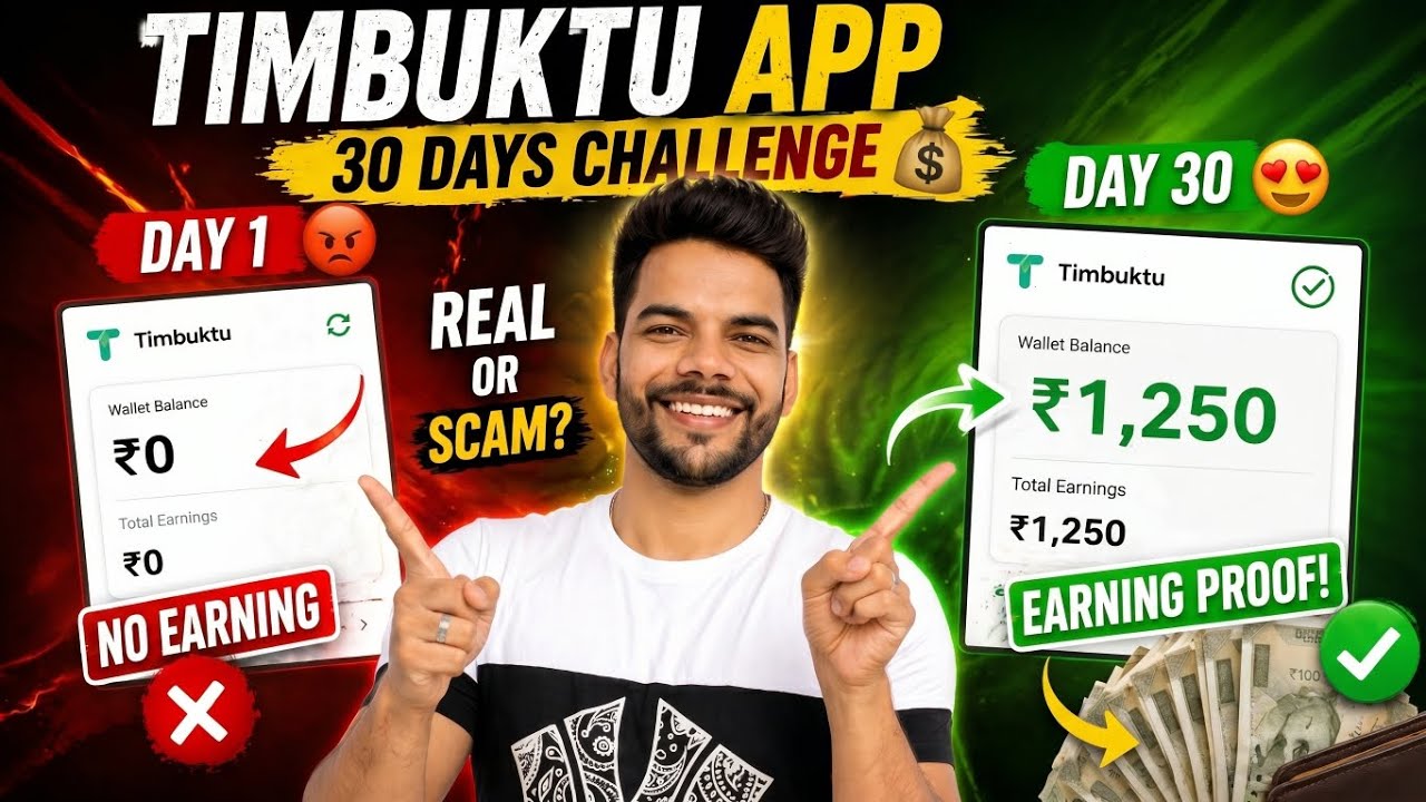 Timbuktu App 30 Days Challenge 💰 Real Earning Proof or Scam?
