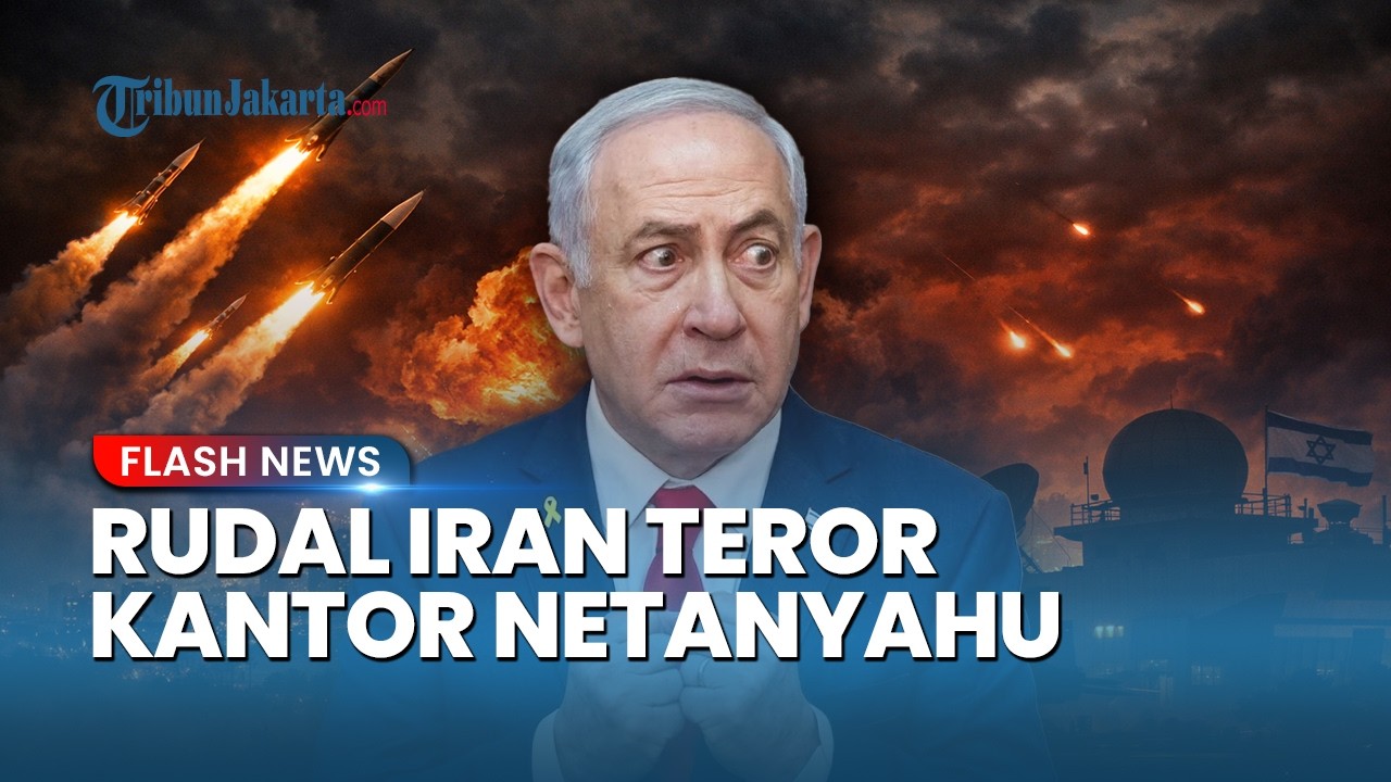 Serangan Balas Dendam! Rudal Iran Hantam Kantor Netanyahu hingga Pangkalan Angkatan Udara Israel