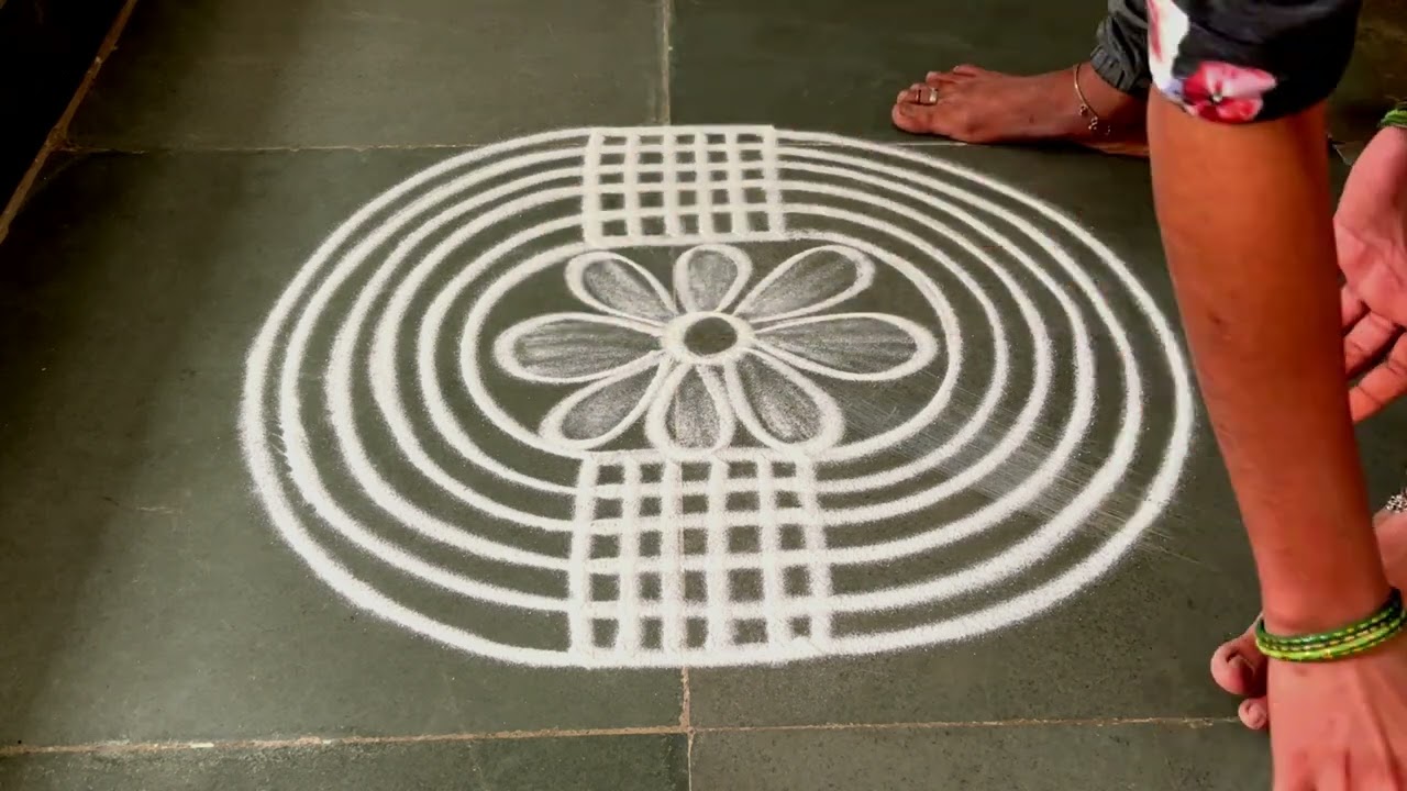 Easy padikolam designs| Simple muggulu designs| easy rangoli designs| Beginners kolam
