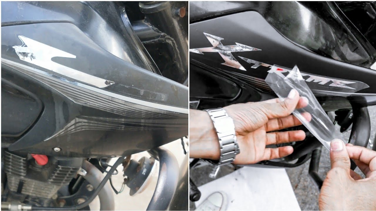 CBZ Xtreme Visior wrapping | CBZ Xtreme modify | bike modification | The Stickers
