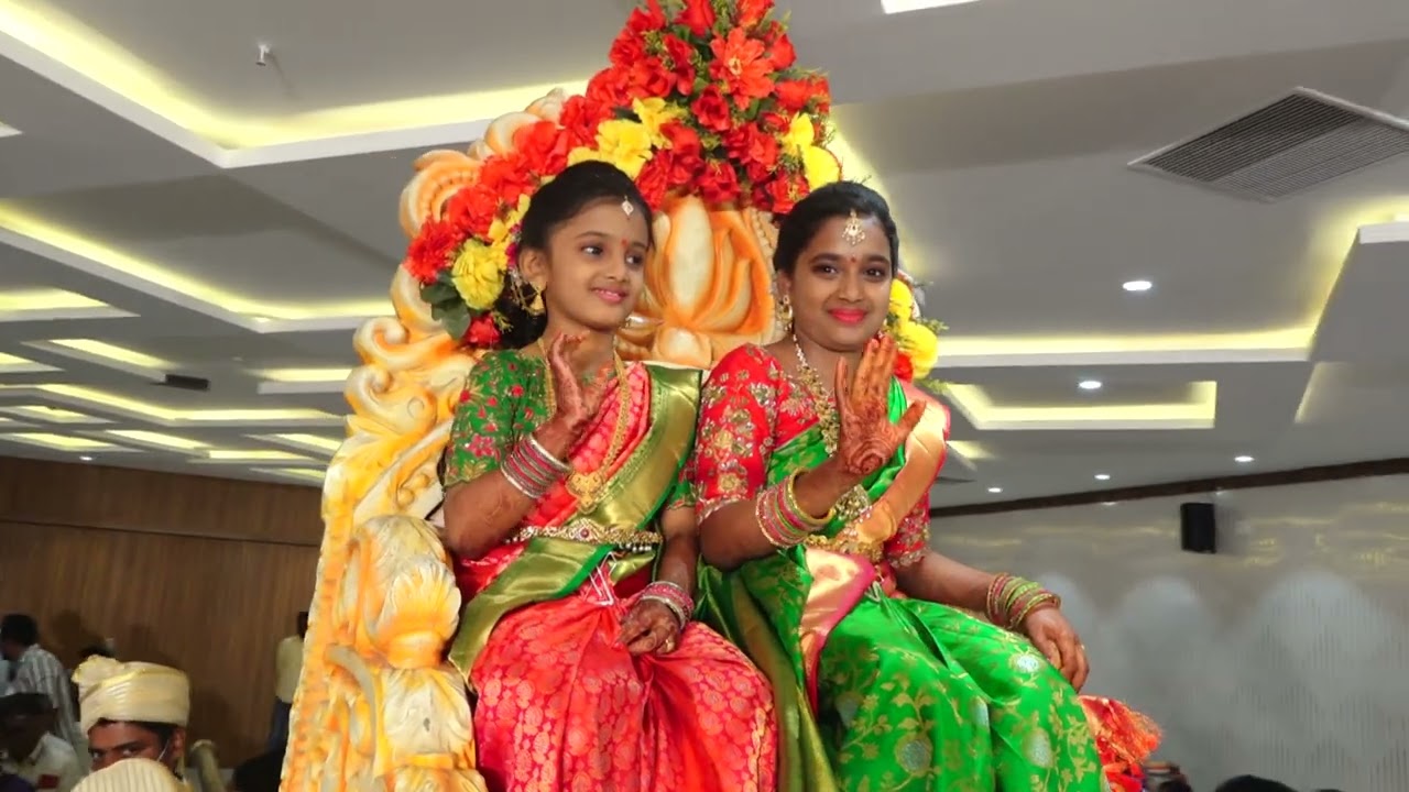 Sahasra And Advitha Half Saree