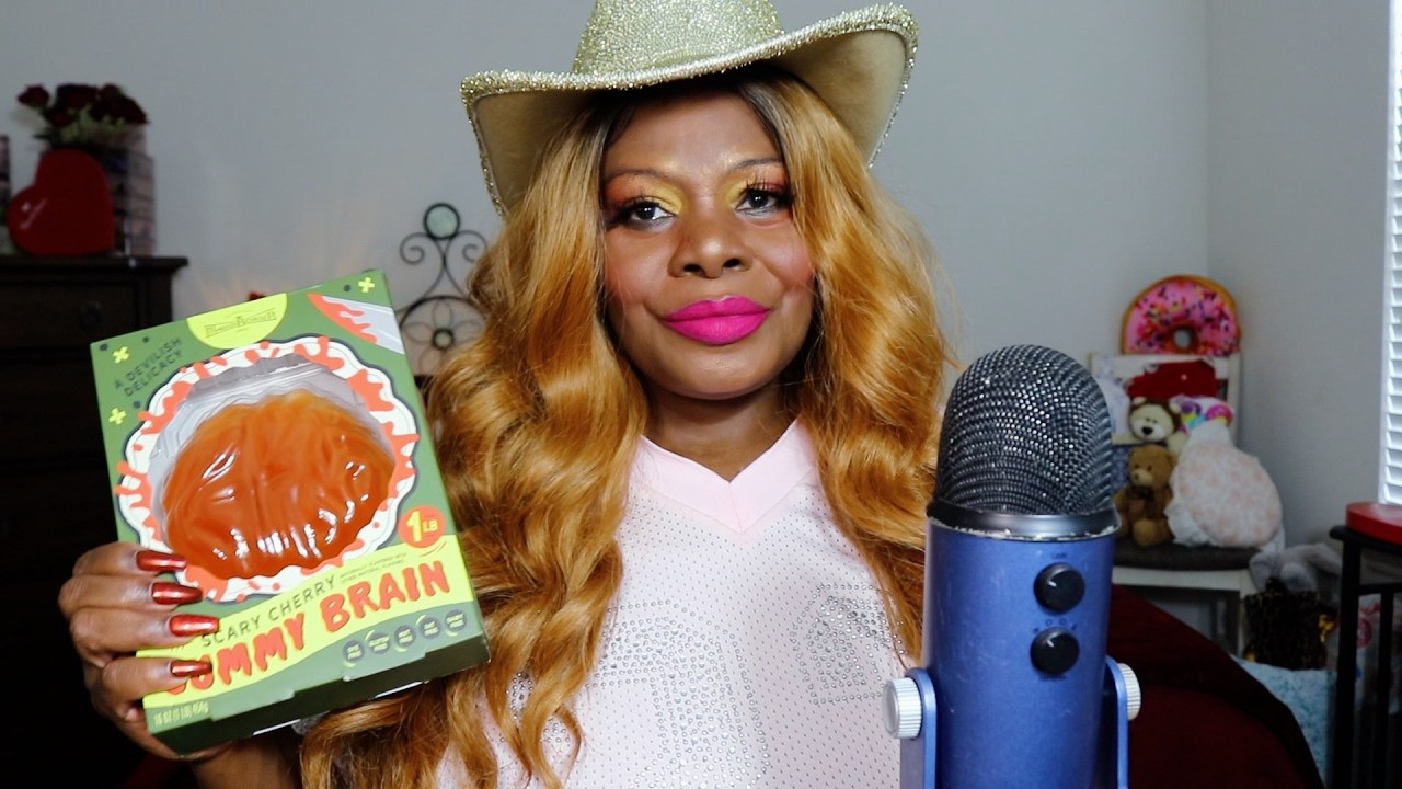 Cherry Gummy Brain ASMR Eating Sounds