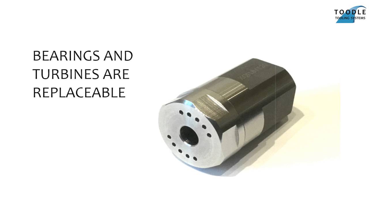 Toodle Tooling System - spindle powered by high powered coolant