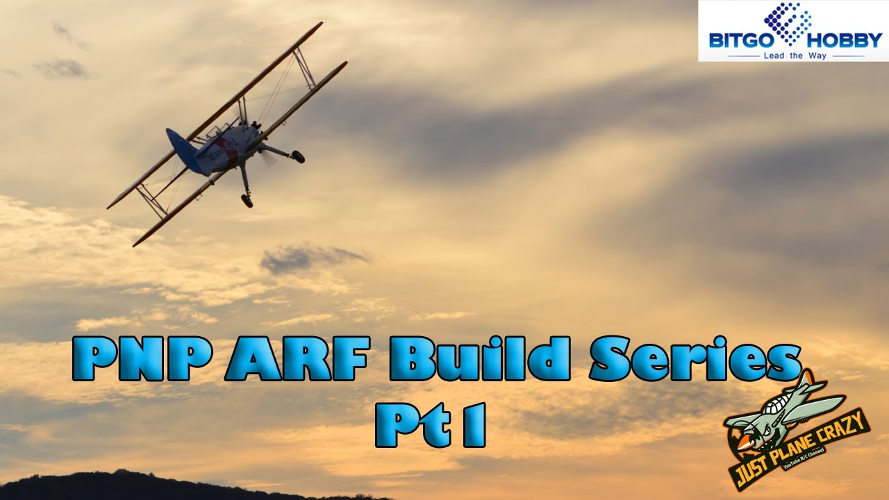 Pt1 Dancing Wings Pt17 Stearman Balsa ARF PNP Build Series, from BitgoHobby. Horz. Vert. Stab & gear