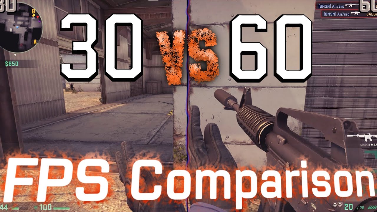 CS:GO - 30 to 60 FPS, Splitscreen [1080p 60fps]