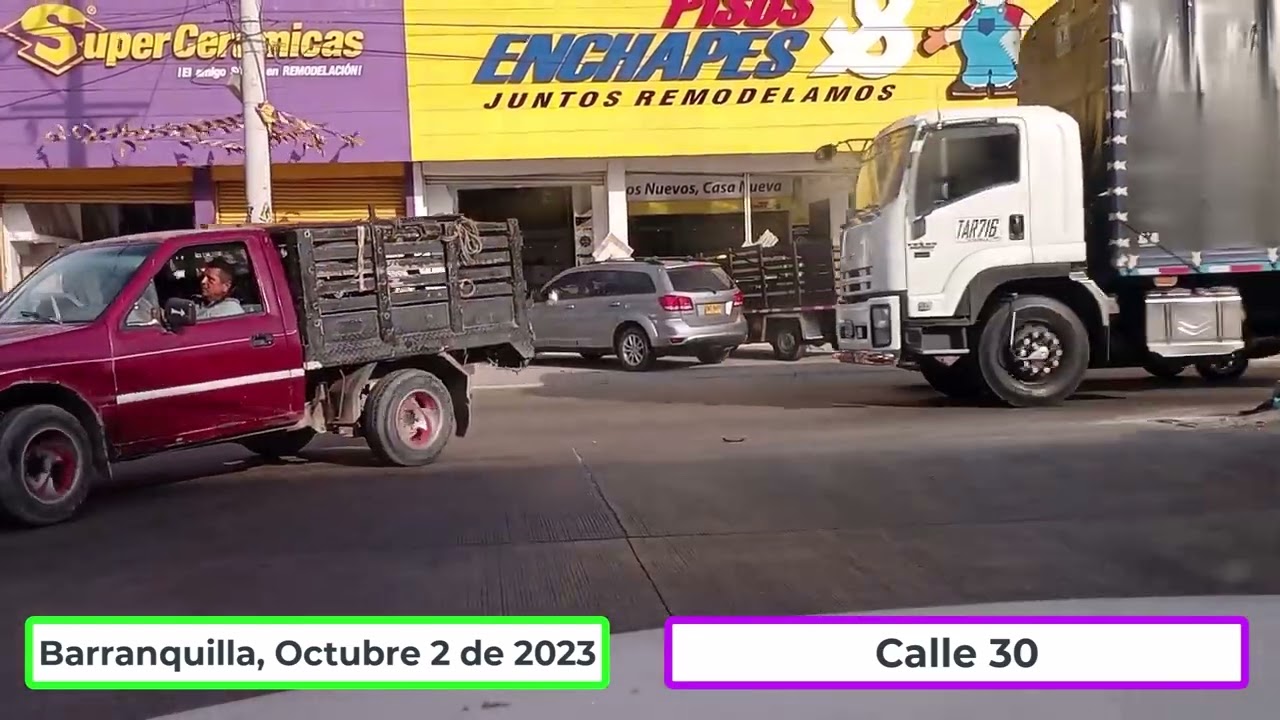Recorrido por Barranquilla:  Avenida Murillo, kr 27,  calle 17 y luego soledad