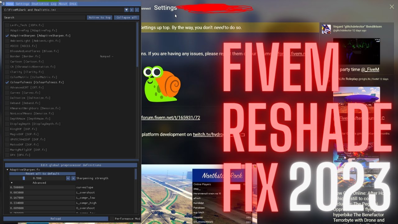 FiveM ReShade kurulum 2023