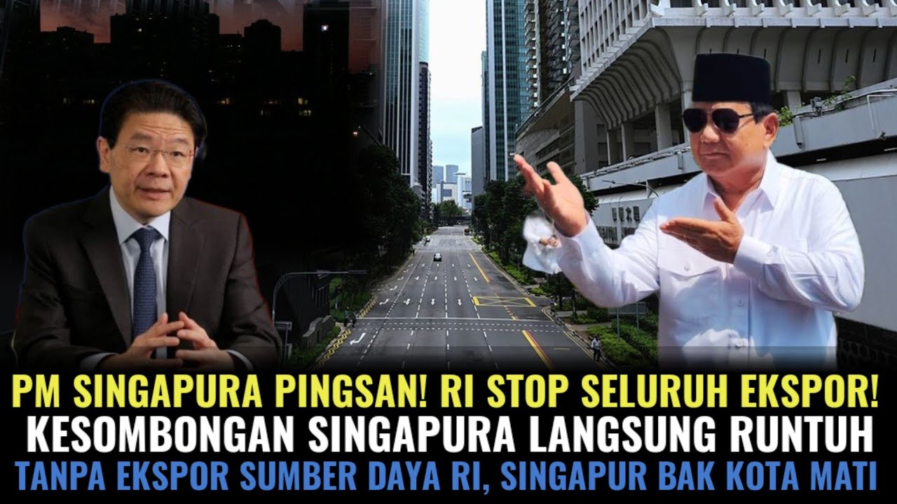 PM SINGAPURA PINGSAN! RI STOP SELURUH EKSPOR SDA! BAK KOTA MATI KESOMBONGAN SINGAPURA RUNTUH!