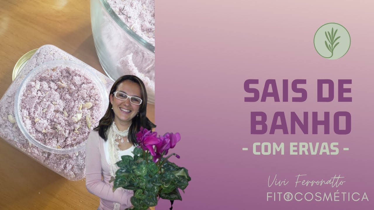Sais de Banho com Ervas - Natural e Vegano - Vivi Ferronatto Fitocosm&eacute;tica