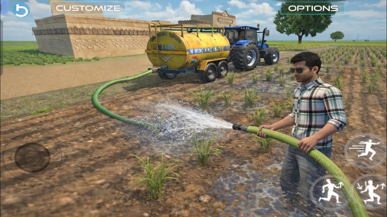 Aaj Khet Me fasl ko  Paani dalne Jana hai  Village Life india vehicles simulator 3d 