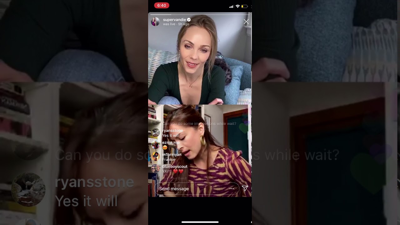 Прямой эфир в Instagram с Лорой Вандервут и Кристин Кройк из сериала «Тайны Смолвиля»