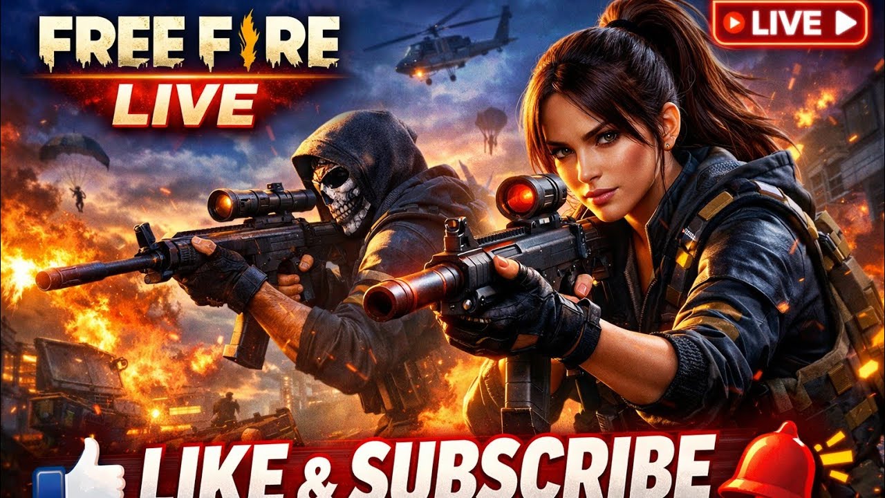 Live Free Fire Rank Push | Non-Stop Action