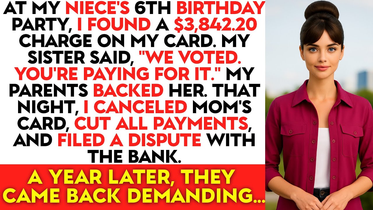 My Family "Voted" That I Pay $3,842.20 for a Kid's Party – Without Telling Me