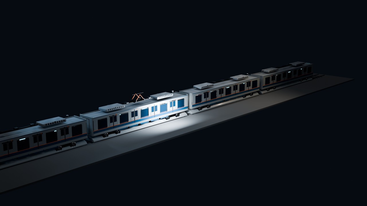 Metro Commuter Train Kit &ndash; Paid Quality Animation Demo | Full 4-Car Interior