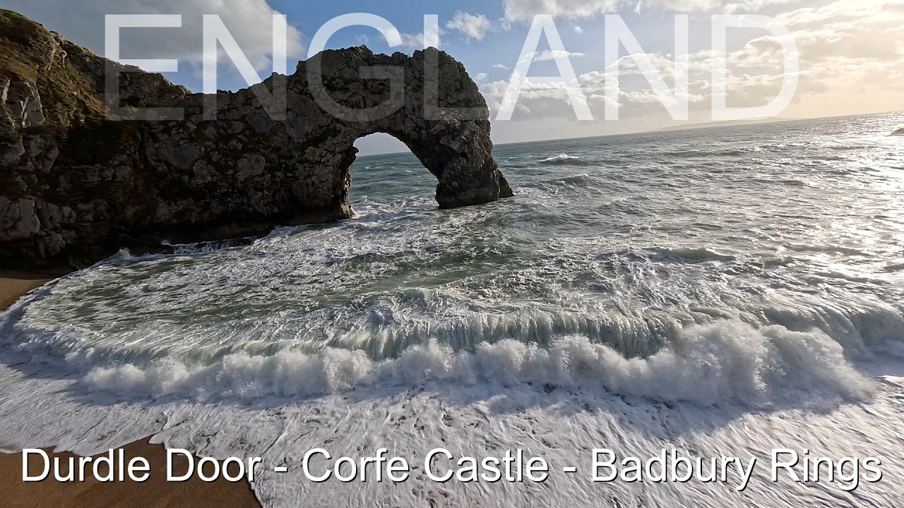 England: Durdle Door, Corfe Castle, Badbury Rings