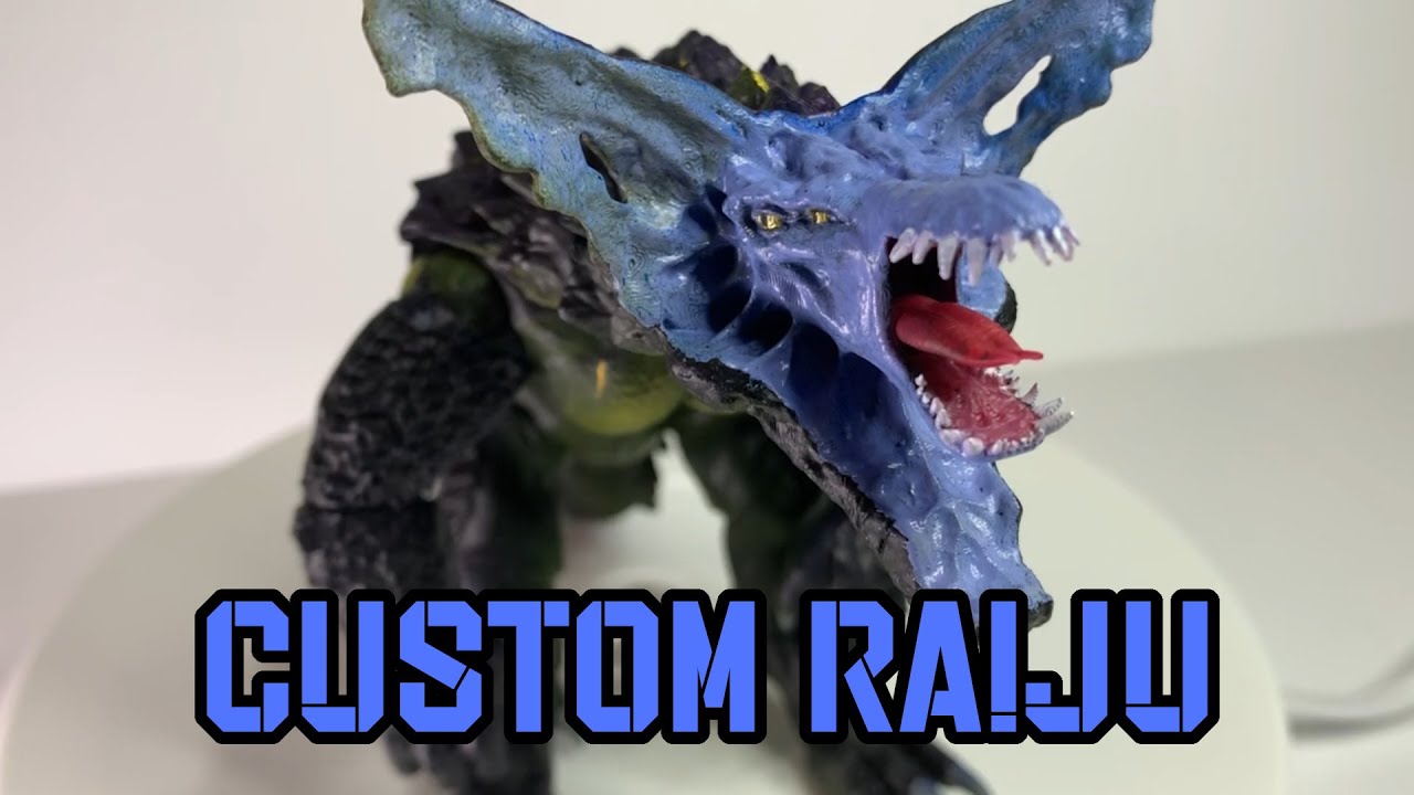 Custom Pacific Rim Raiju Figure | Fully Articulated + Two Swappable Heads