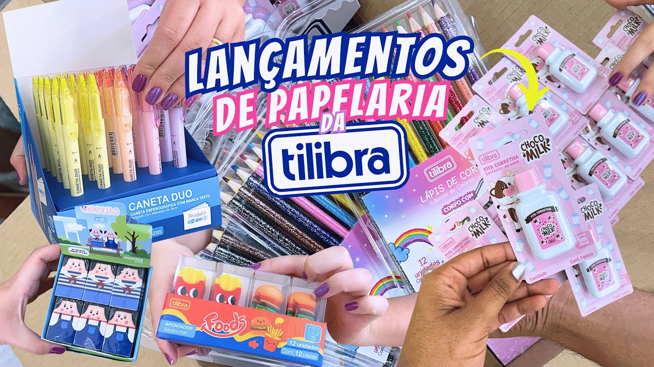 ABRINDO LANÇAMENTOS DE PAPELARIA da TILIBRA | Carimbo Tabuada