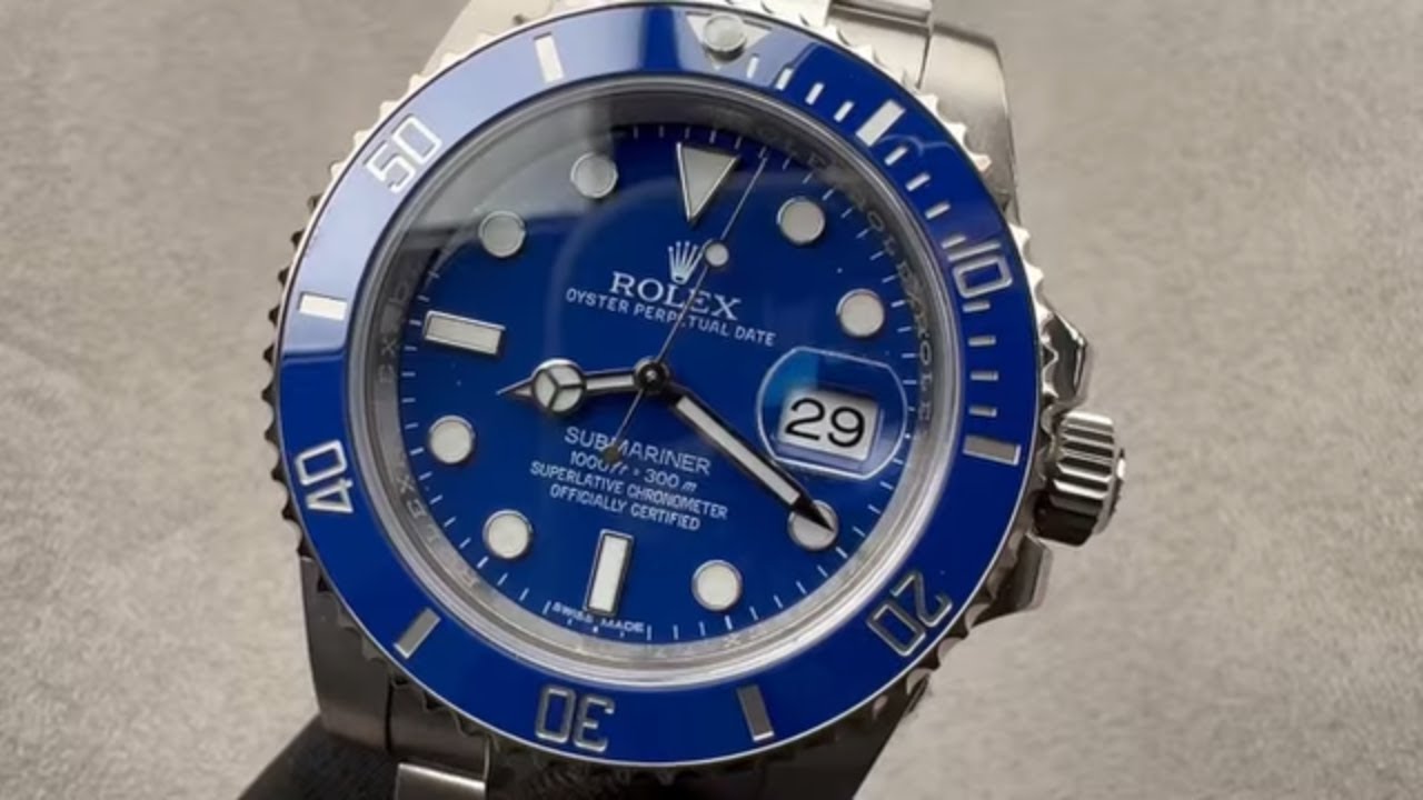 Rolex Submariner White Gold 