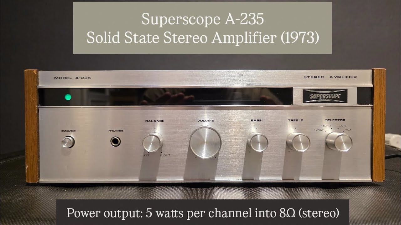 Superscope A-235 Solid State Stereo Amplifier