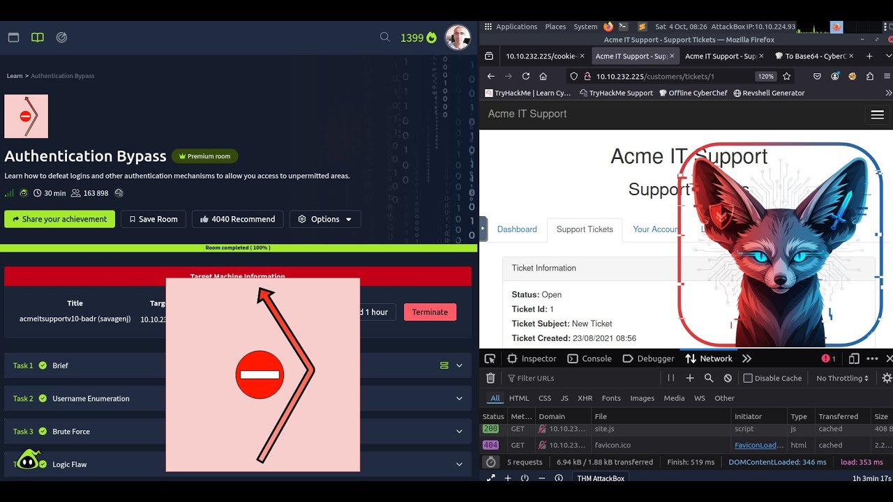 Обход аутентификации TryHackMe — полное пошаговое руководство 2025