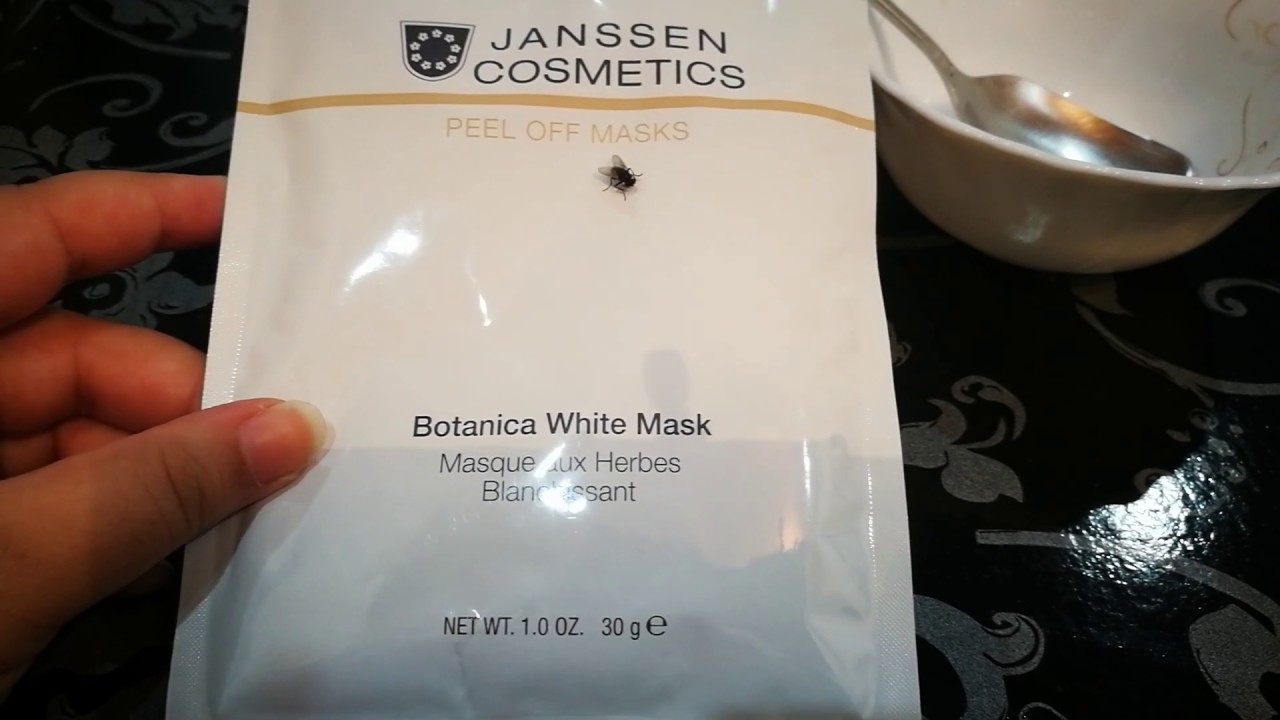 Janssen botanica white mask uses|| review||janssen peel of mask