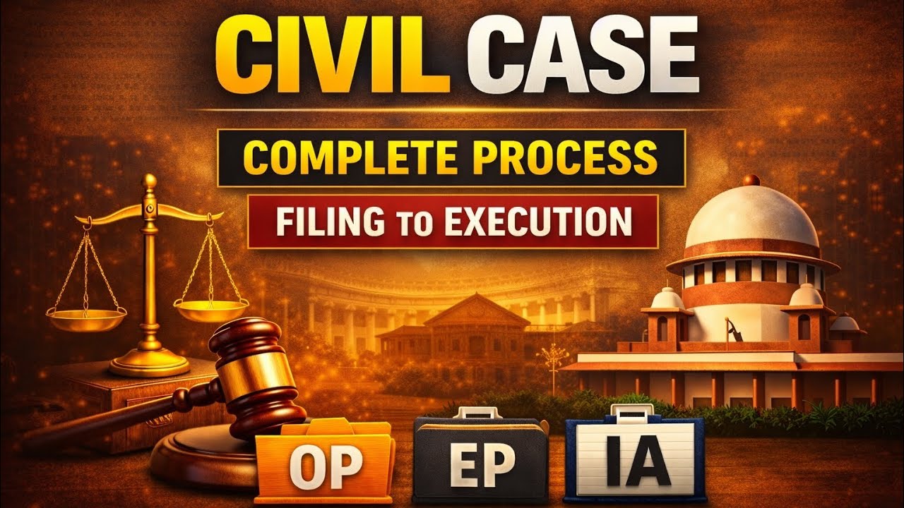Civil Case Procedure in India | Steps in Civil Suit & Types of Petitions (CPC Explained)