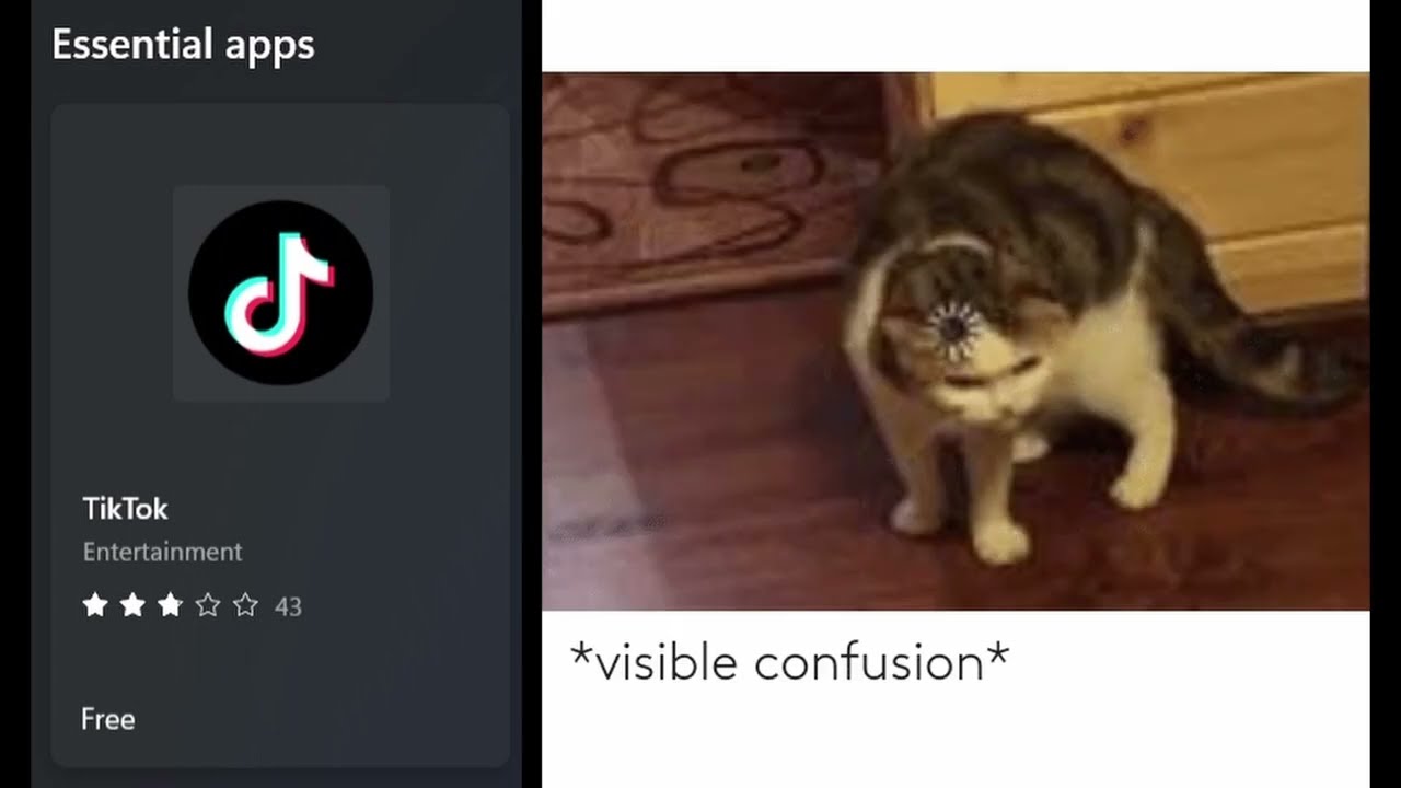 TikTok is an essential app according to the Microsoft Store...