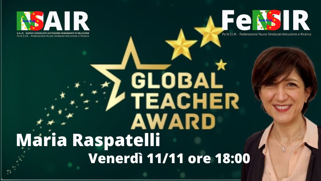 SAIR INCONTRA... Maria Raspatelli, World Teacher Awards 2022