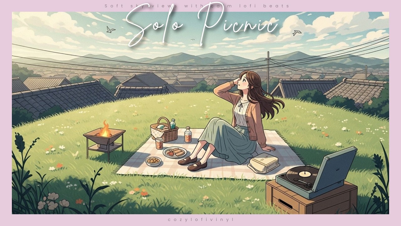 Watching clouds drift in the afternoon | Soft sky views with calm lofi beats ☁️