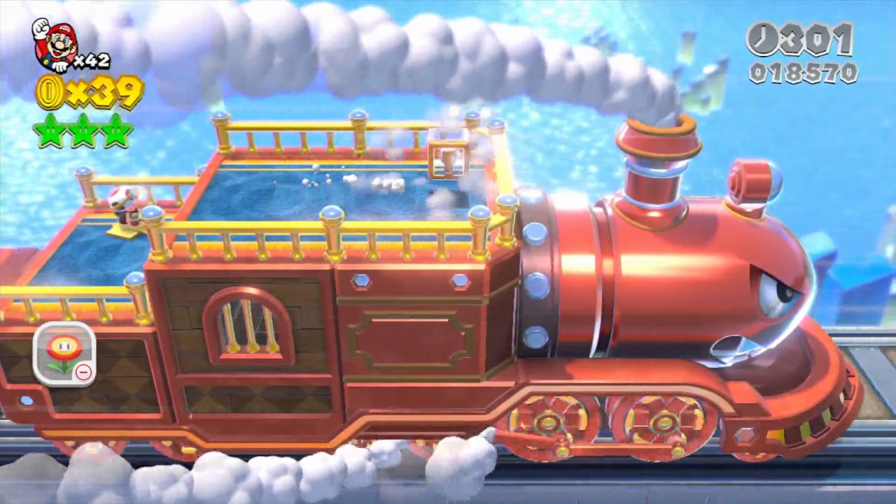 【スーパーマリオ3Dワールド】3-列車「突入！キラーエクスプレス」