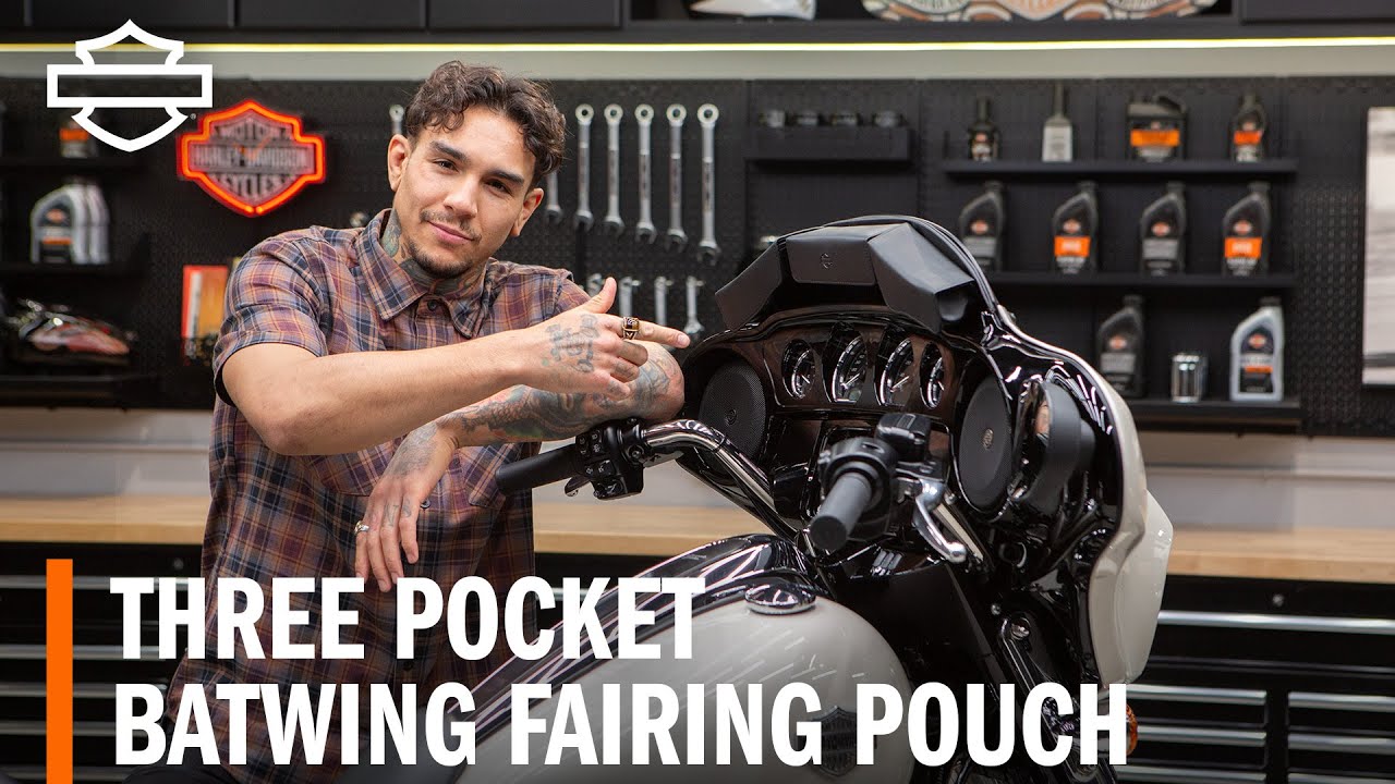 Harley-Davidson Three-Pocket Batwing Fairing Pouch Overview