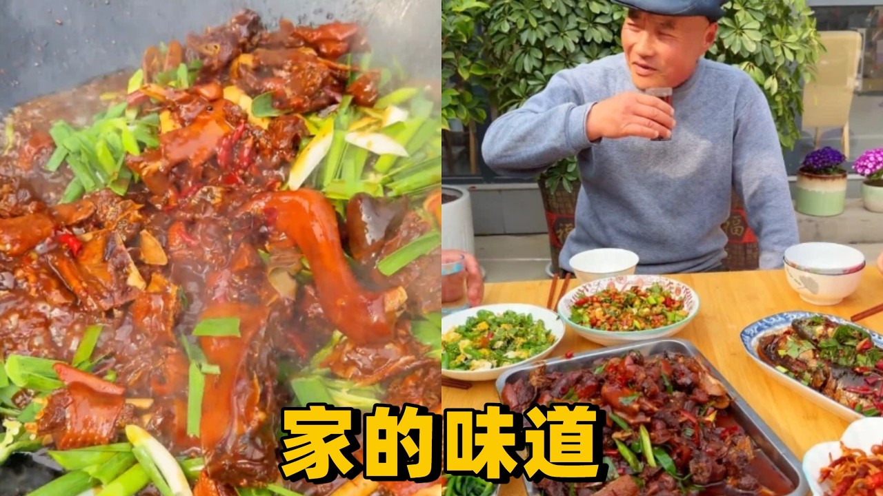 胖哥鐵鍋燉大鵝招待遠嫁四川的小妹，山珍海味也不如家裡的菜香，因為這是家的味道！ #農村生活 #真實生活 #vlog #日常vlog