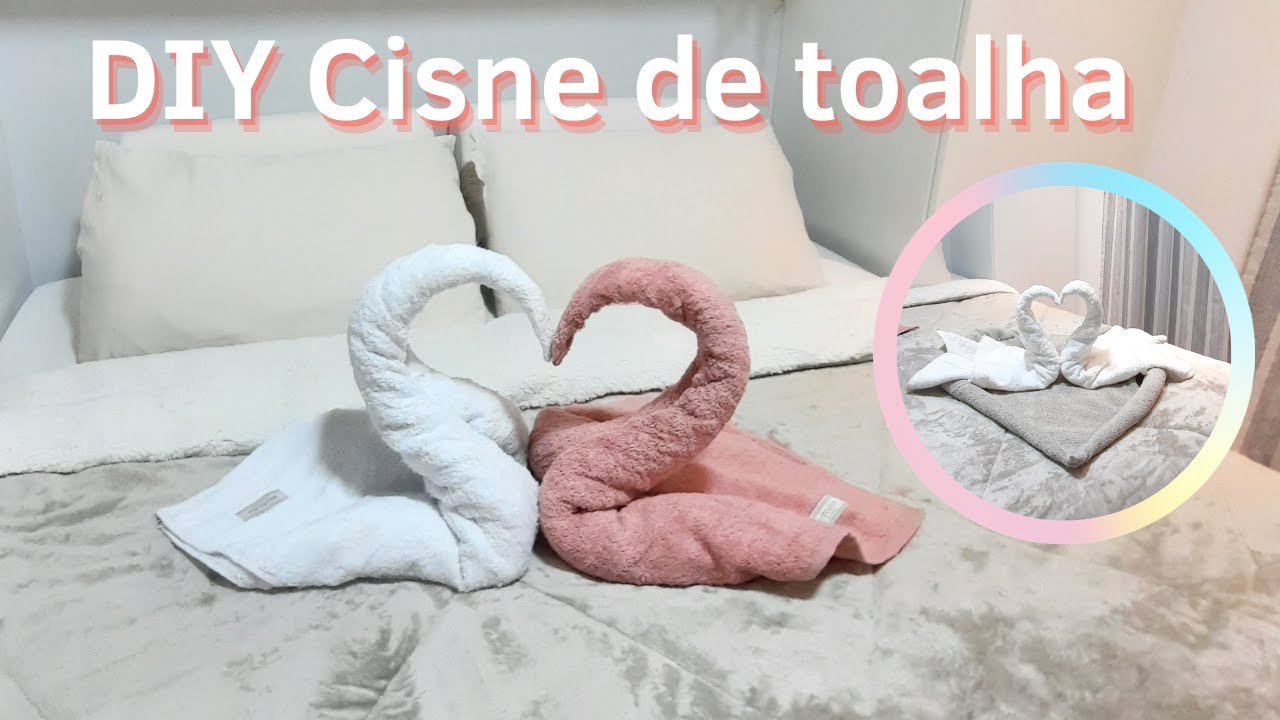 Maneiras fáceis e elegantes de fazer Cisne de toalha | Decoração de quarto de casal ! DIY