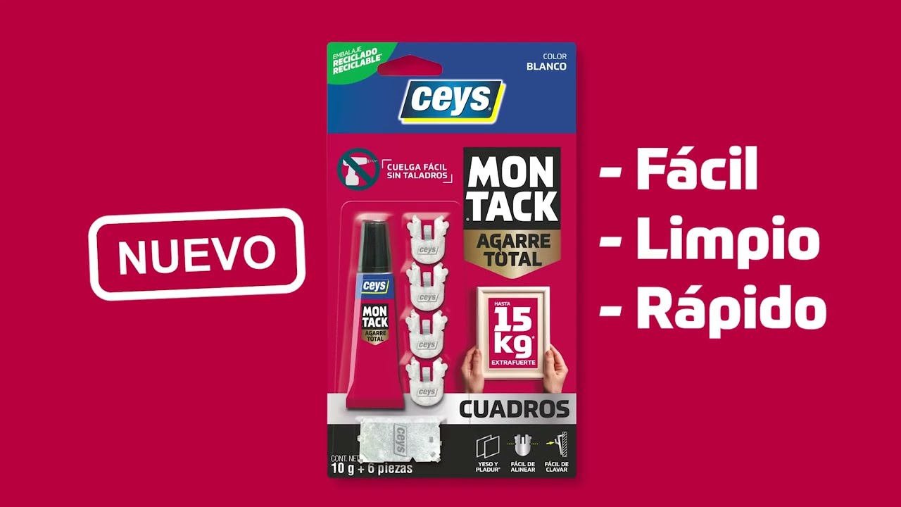 Montack Cuadros | Cuelga F&aacute;cil | Sin Taladros
