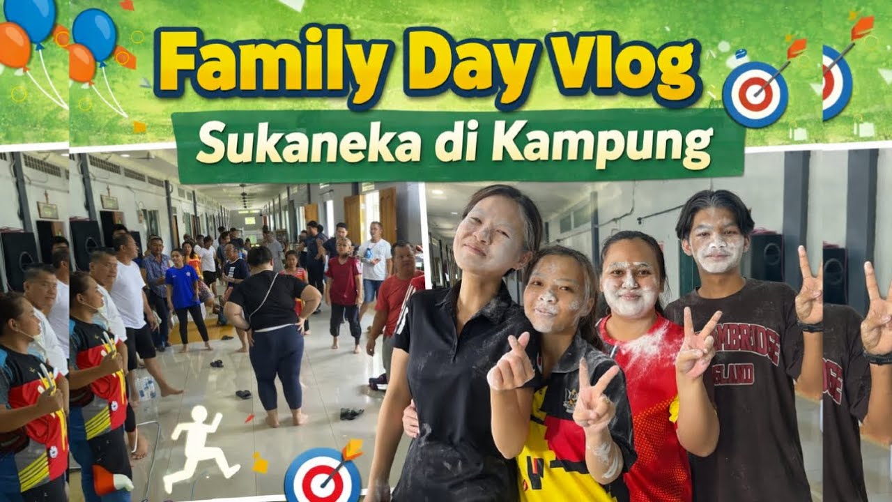 FAMILY DAY VLOG: Sukaneka Di Kampung🏃🏻‍➡️🏇🤾‍♂️🥇